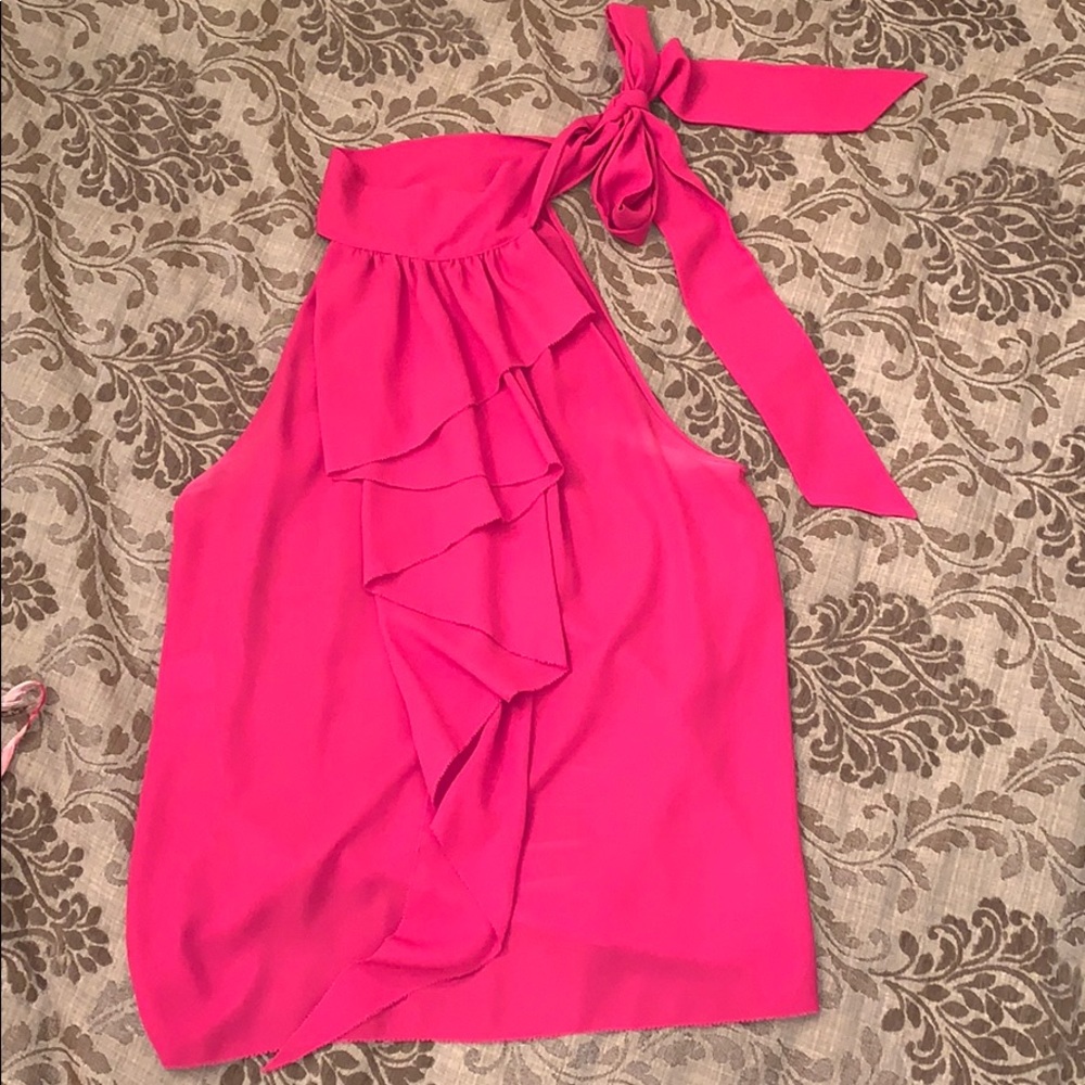 Hot pink sleeveless RACHEL Rachel Roy blouse